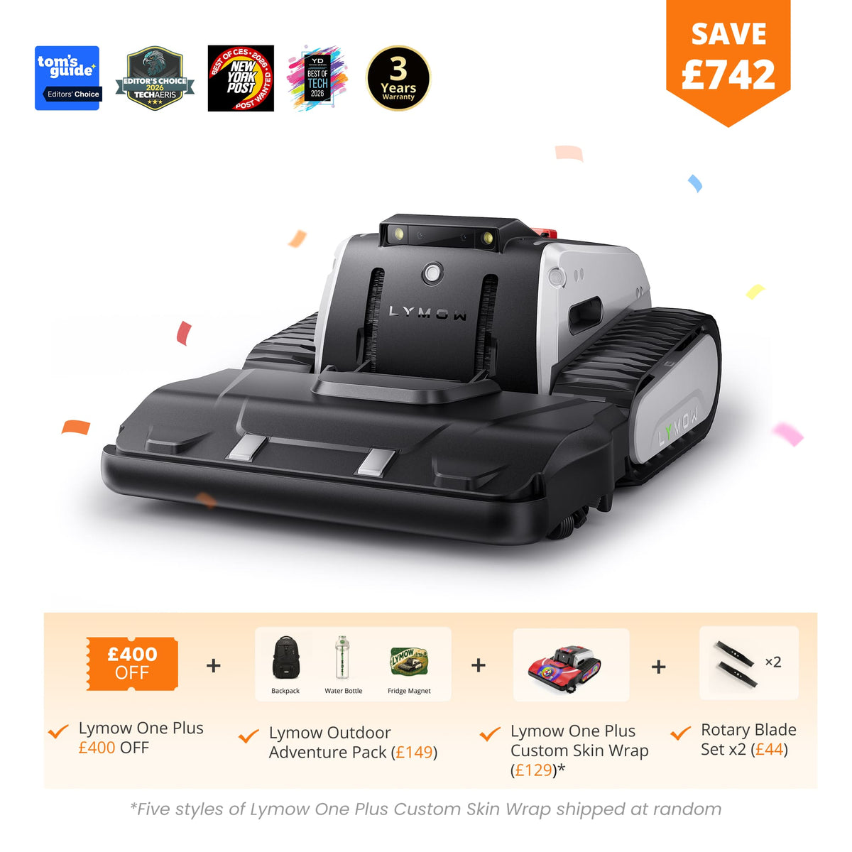 Lymow One Plus Robotic Lawn Mower